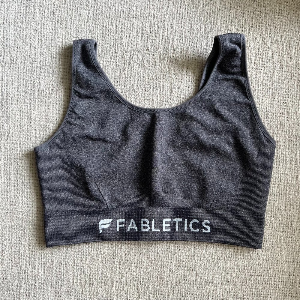 Fabletics Grey Sports Bra Small
